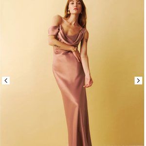 Ronda Silk Dress in Praline